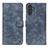 Custodia Portafoglio In Pelle Cover con Supporto N03P per Samsung Galaxy A04s Blu