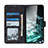 Custodia Portafoglio In Pelle Cover con Supporto N03P per Samsung Galaxy A22 5G