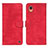 Custodia Portafoglio In Pelle Cover con Supporto N03P per Samsung Galaxy A22 5G SC-56B Rosso