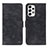 Custodia Portafoglio In Pelle Cover con Supporto N03P per Samsung Galaxy A23 4G Nero