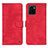 Custodia Portafoglio In Pelle Cover con Supporto N03P per Vivo Y10 Rosso