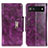 Custodia Portafoglio In Pelle Cover con Supporto N04P per Google Pixel 7a 5G Viola