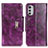 Custodia Portafoglio In Pelle Cover con Supporto N04P per Motorola Moto E32 Viola