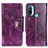 Custodia Portafoglio In Pelle Cover con Supporto N04P per Motorola Moto E40 Viola