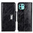 Custodia Portafoglio In Pelle Cover con Supporto N04P per Motorola Moto Edge 20 Lite 5G Nero