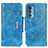 Custodia Portafoglio In Pelle Cover con Supporto N04P per Motorola Moto Edge 20 Pro 5G Cielo Blu