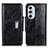 Custodia Portafoglio In Pelle Cover con Supporto N04P per Motorola Moto Edge Plus (2022) 5G Nero