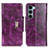 Custodia Portafoglio In Pelle Cover con Supporto N04P per Motorola Moto Edge S30 5G Viola