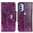 Custodia Portafoglio In Pelle Cover con Supporto N04P per Motorola Moto G31 Viola