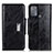 Custodia Portafoglio In Pelle Cover con Supporto N04P per Motorola Moto G50 Nero