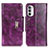 Custodia Portafoglio In Pelle Cover con Supporto N04P per Motorola MOTO G52 Viola