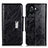 Custodia Portafoglio In Pelle Cover con Supporto N04P per OnePlus 10R 5G Nero