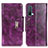 Custodia Portafoglio In Pelle Cover con Supporto N04P per OnePlus Nord CE 5G Viola