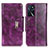 Custodia Portafoglio In Pelle Cover con Supporto N04P per Oppo A16 Viola