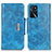 Custodia Portafoglio In Pelle Cover con Supporto N04P per Oppo A16s Cielo Blu