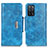 Custodia Portafoglio In Pelle Cover con Supporto N04P per Oppo A53s 5G Cielo Blu