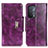 Custodia Portafoglio In Pelle Cover con Supporto N04P per Oppo A54 5G Viola