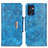 Custodia Portafoglio In Pelle Cover con Supporto N04P per Oppo Find X5 Lite 5G Cielo Blu