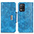 Custodia Portafoglio In Pelle Cover con Supporto N04P per Realme 8 5G Cielo Blu