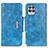 Custodia Portafoglio In Pelle Cover con Supporto N04P per Realme 8i Cielo Blu