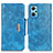 Custodia Portafoglio In Pelle Cover con Supporto N04P per Realme GT Neo 3T 5G Cielo Blu