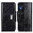 Custodia Portafoglio In Pelle Cover con Supporto N04P per Samsung Galaxy A03 Core Nero