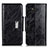 Custodia Portafoglio In Pelle Cover con Supporto N04P per Samsung Galaxy A13 4G Nero