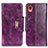 Custodia Portafoglio In Pelle Cover con Supporto N04P per Samsung Galaxy A22 5G SC-56B Viola