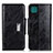 Custodia Portafoglio In Pelle Cover con Supporto N04P per Samsung Galaxy A22s 5G Nero