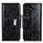 Custodia Portafoglio In Pelle Cover con Supporto N04P per Samsung Galaxy S21 Ultra 5G Nero