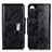 Custodia Portafoglio In Pelle Cover con Supporto N04P per Sony Xperia 10 IV SO-52C Nero