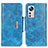 Custodia Portafoglio In Pelle Cover con Supporto N04P per Xiaomi Mi 12 Lite 5G Cielo Blu