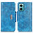 Custodia Portafoglio In Pelle Cover con Supporto N04P per Xiaomi Redmi 10 5G Cielo Blu