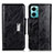 Custodia Portafoglio In Pelle Cover con Supporto N04P per Xiaomi Redmi 10 5G Nero