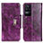 Custodia Portafoglio In Pelle Cover con Supporto N04P per Xiaomi Redmi K40S 5G Viola