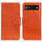 Custodia Portafoglio In Pelle Cover con Supporto N05P per Google Pixel 7a 5G Arancione