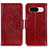 Custodia Portafoglio In Pelle Cover con Supporto N05P per Google Pixel 8 5G Rosso