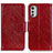 Custodia Portafoglio In Pelle Cover con Supporto N05P per Motorola Moto E32s Rosso