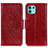 Custodia Portafoglio In Pelle Cover con Supporto N05P per Motorola Moto Edge 20 Lite 5G Rosso