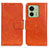 Custodia Portafoglio In Pelle Cover con Supporto N05P per Motorola Moto Edge (2023) 5G Arancione