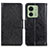 Custodia Portafoglio In Pelle Cover con Supporto N05P per Motorola Moto Edge (2023) 5G Nero
