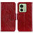 Custodia Portafoglio In Pelle Cover con Supporto N05P per Motorola Moto Edge (2023) 5G Rosso