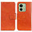 Custodia Portafoglio In Pelle Cover con Supporto N05P per Motorola Moto Edge 40 5G Arancione