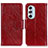 Custodia Portafoglio In Pelle Cover con Supporto N05P per Motorola Moto Edge Plus (2022) 5G Rosso