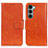 Custodia Portafoglio In Pelle Cover con Supporto N05P per Motorola Moto Edge S30 5G Arancione