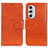 Custodia Portafoglio In Pelle Cover con Supporto N05P per Motorola Moto Edge X30 5G Arancione