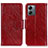 Custodia Portafoglio In Pelle Cover con Supporto N05P per Motorola Moto G14 Rosso