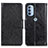 Custodia Portafoglio In Pelle Cover con Supporto N05P per Motorola Moto G31 Nero