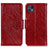 Custodia Portafoglio In Pelle Cover con Supporto N05P per Motorola Moto G50 5G Rosso