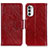 Custodia Portafoglio In Pelle Cover con Supporto N05P per Motorola MOTO G52 Rosso
